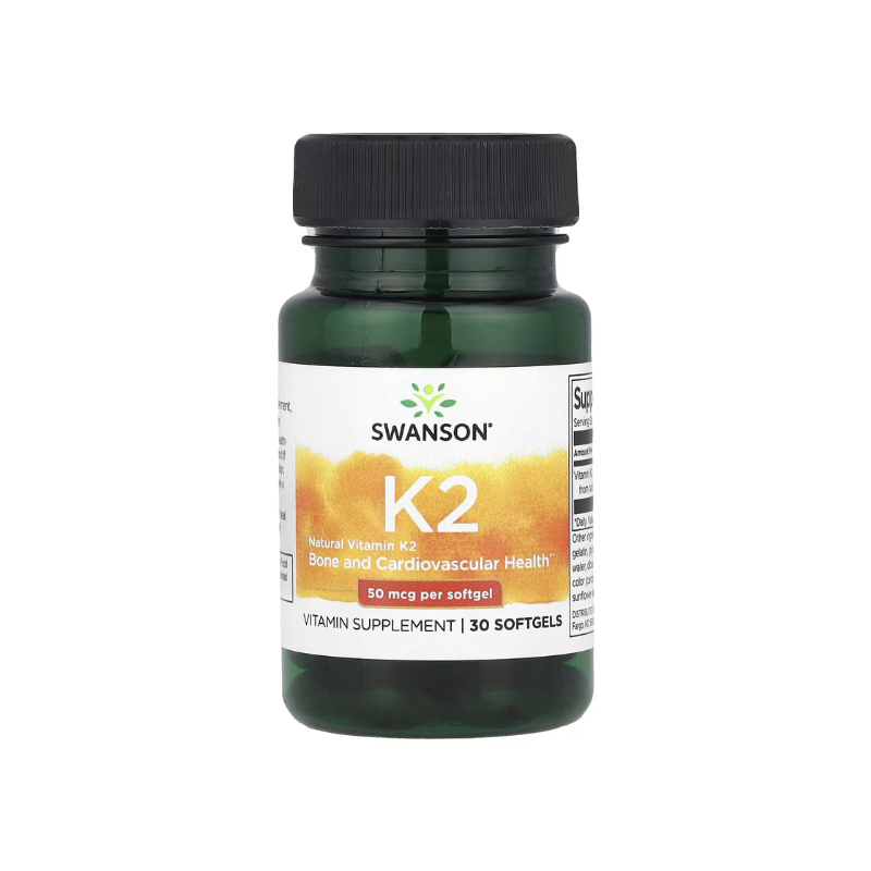 Vitamin K-2 - Natural, 50mcg - 30 softgels - Swanson