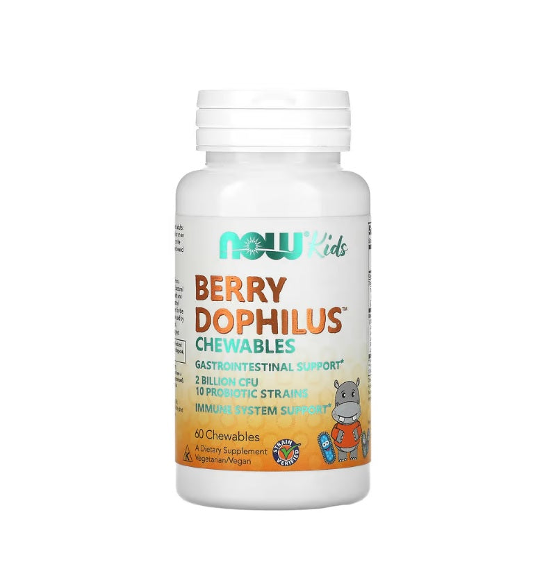 BerryDophilus Kids - 60 chewables - NOW Foods