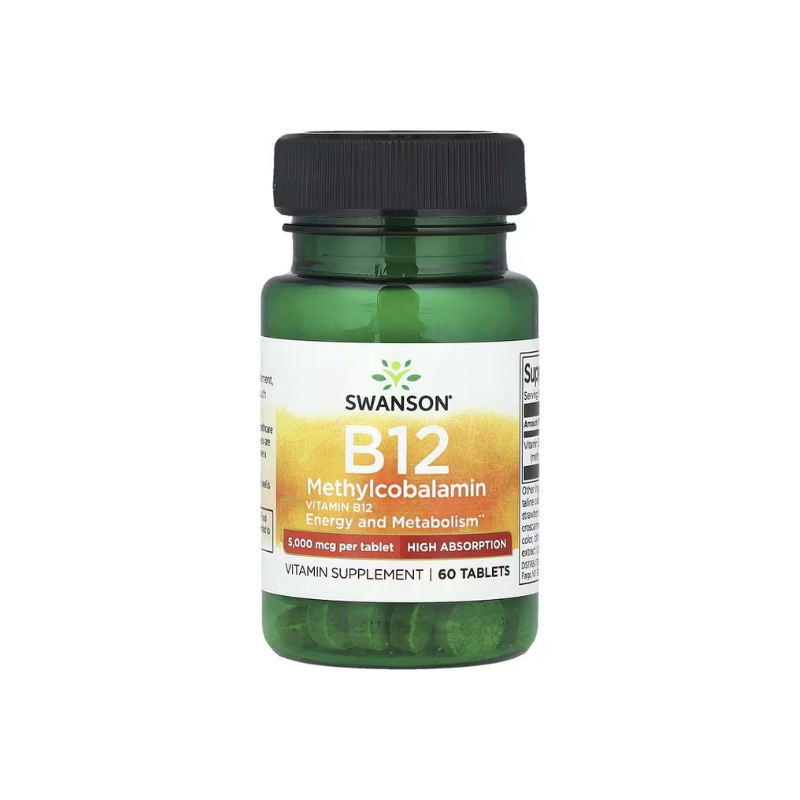 Vitamin B-12 Methylcobalamin, 5000mcg High Absorption - 60 tablets - Swanson