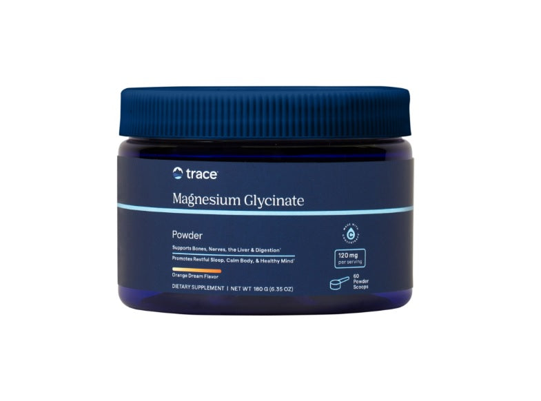 Magnesium Glycinate Powder, Orange Dream - 180 grams - Trace Minerals