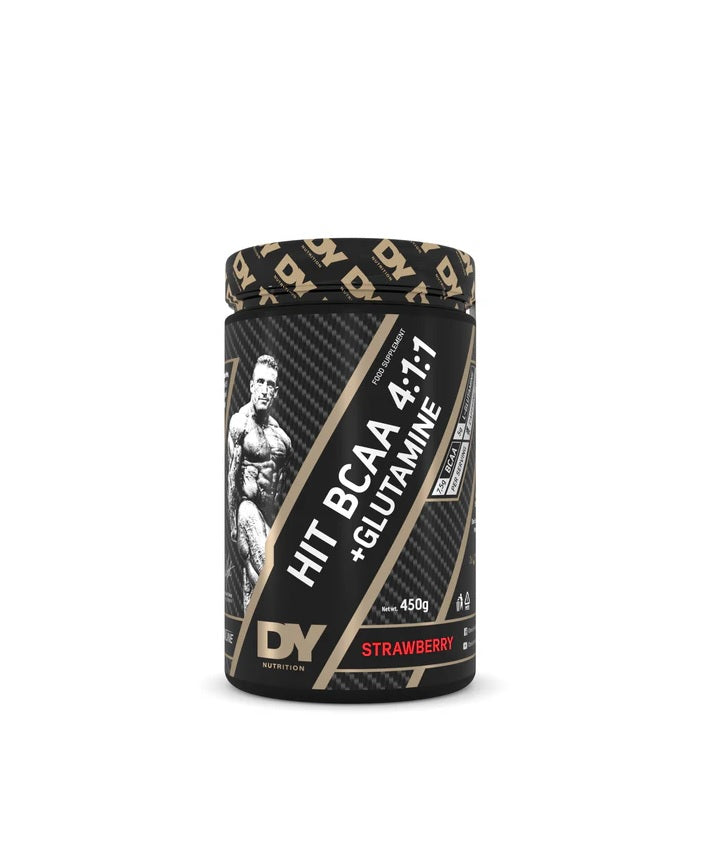 HIT BCAA 4:1:1 + Glutamine, Strawberry - 450 grams - Dorian Yates