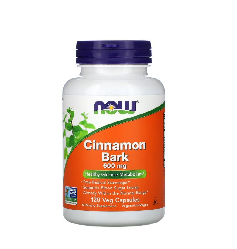 Cinnamon Bark, 600mg - 120 caps- Now Foods