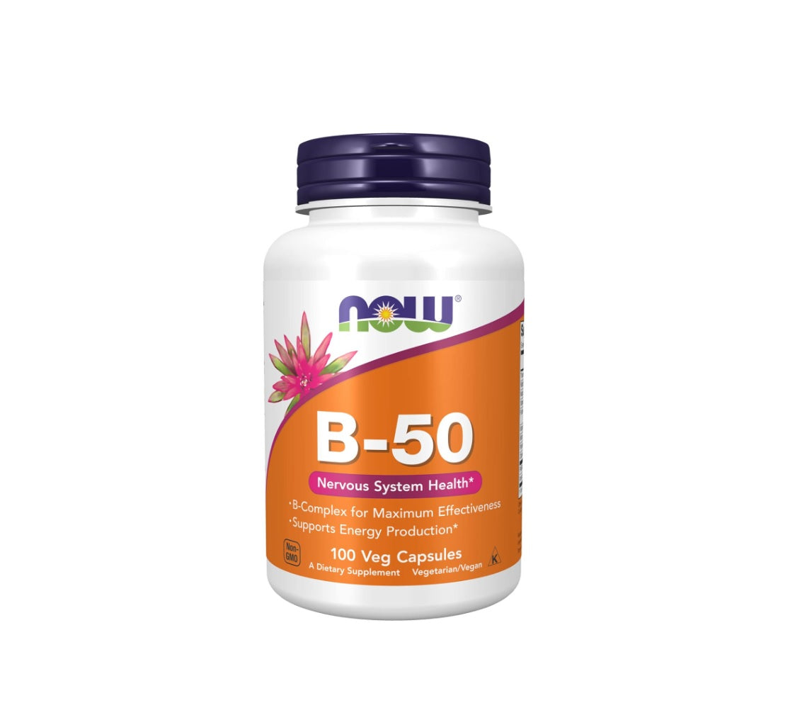 Vitamin B-50 - 100 vcaps - NOW Foods