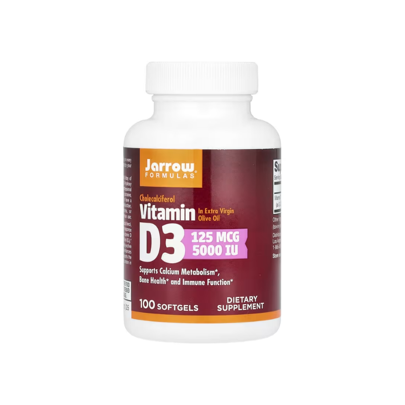 Vitamin D3, 5000 IU - 100 softgels - Jarrow Formulas