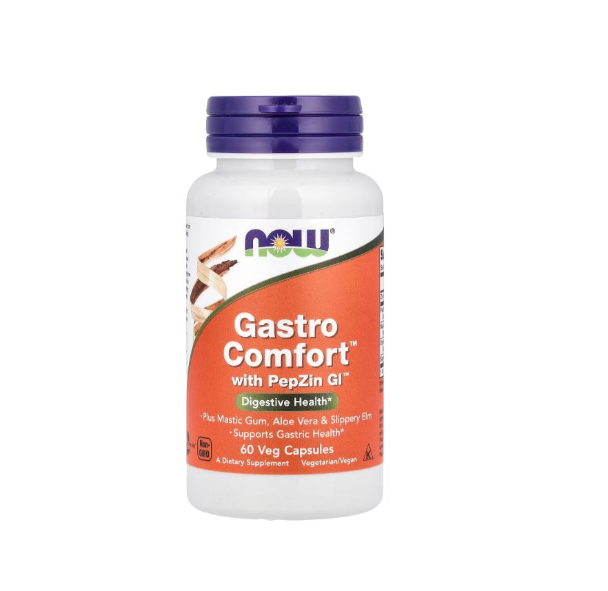 Gastro Comfort with PepZin GI - 60 vcaps&nbsp;- NOW Foods