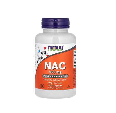 NAC with Selenium &amp; Molybdenum, 600mg - 100 vcaps - NOW Foods