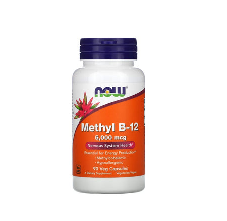 Methyl B-12, 5000mcg - 90 vcaps - NOW Foods