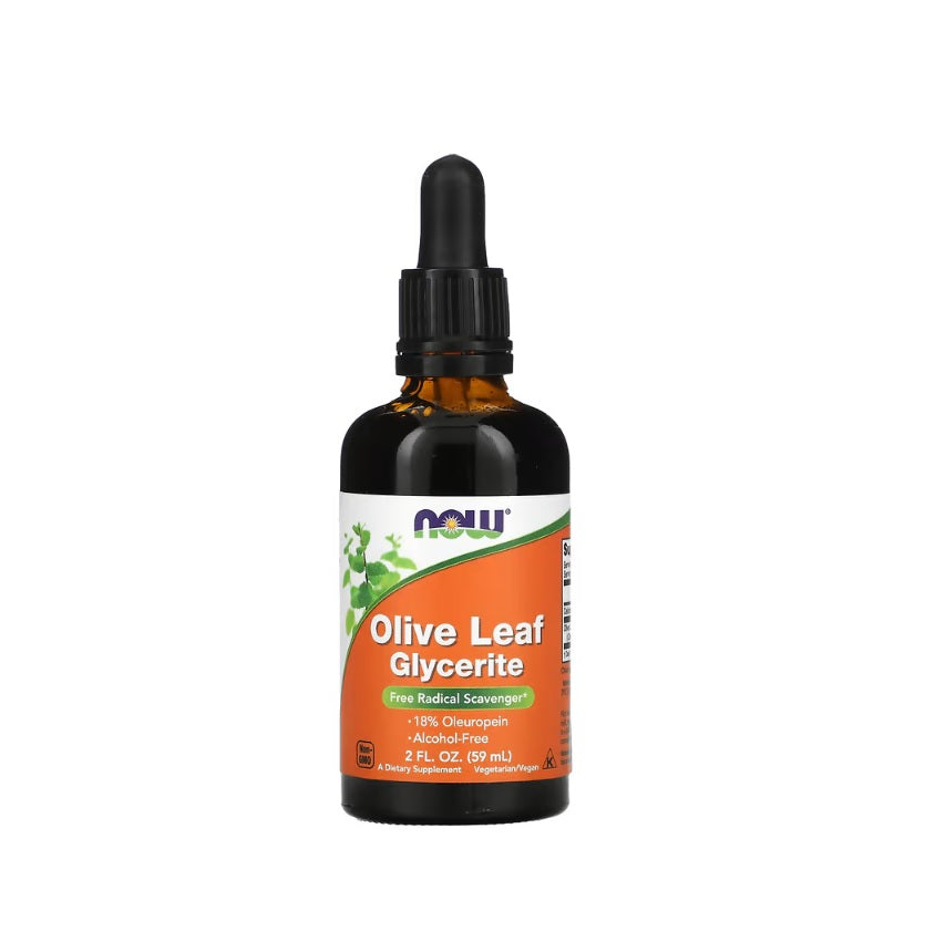 Olive Leaf Glycerite - 59 ml. -NOW Foods