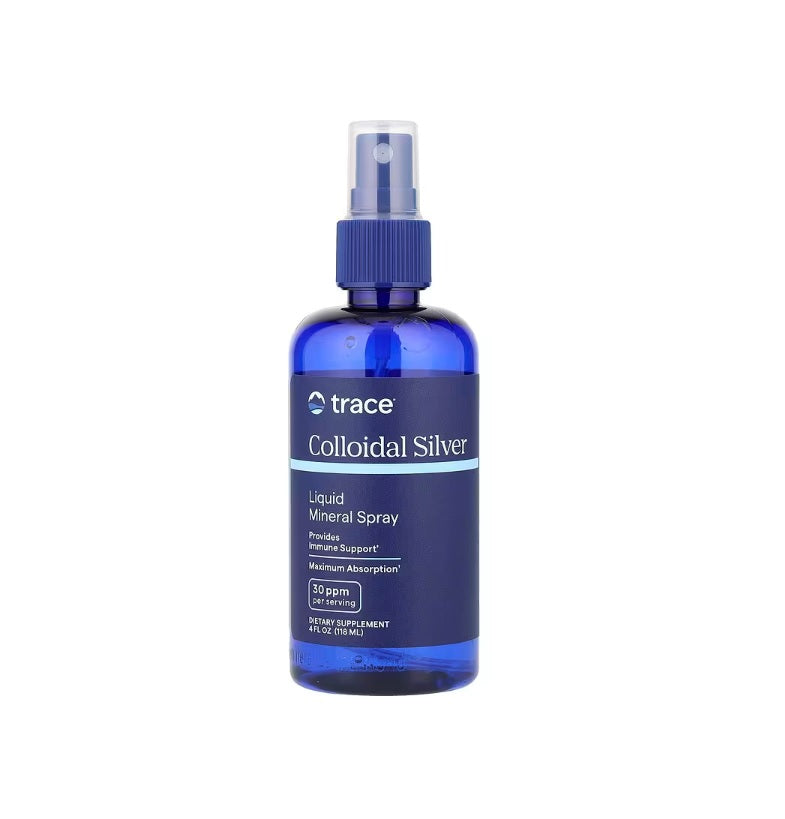 Colloidal Silver Spray, 30ppm - 118 ml. - Trace Minerals