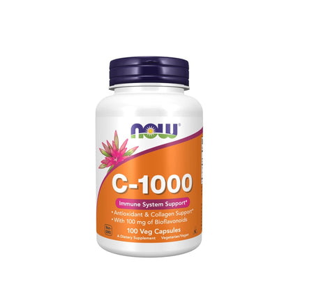 Vitamin C-1000 with 100mg Bioflavonoids - 100 vcaps - NOW Foods