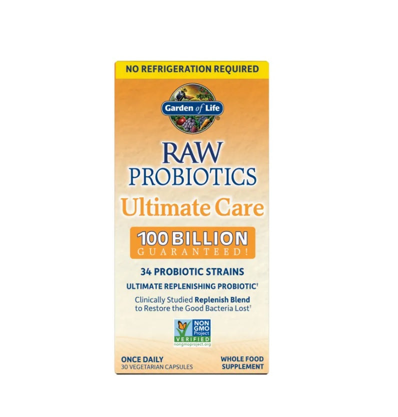 Raw Probiotics Ultimate Care - 30 vcaps - Garden of Life