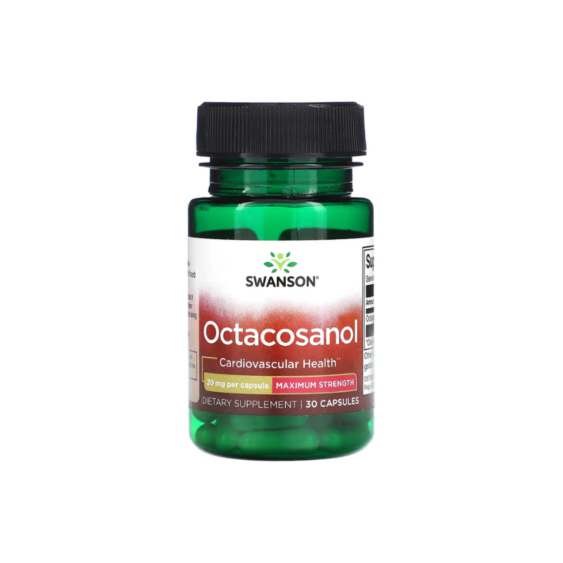 Octacosanol, Maximum-Strength 20mg - 30 caps