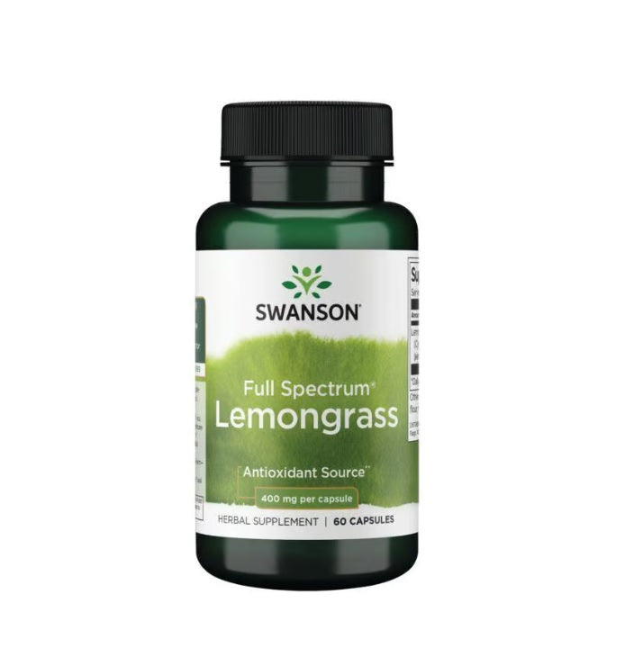 Full Spectrum Lemongrass, 400mg - 60 caps - Swanson