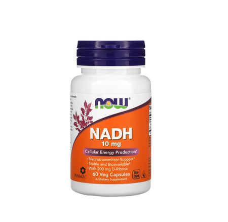 NADH, 10mg - 60 vcaps - NOW Foods