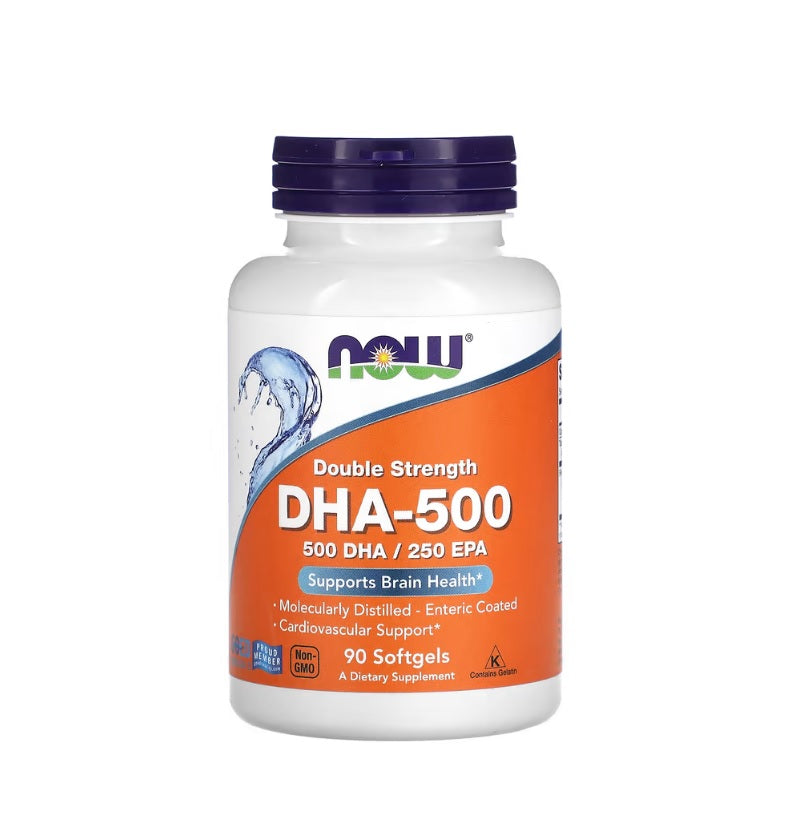 DHA-500, 500 DHA / 250 EPA - 90 softgels - Now Foods