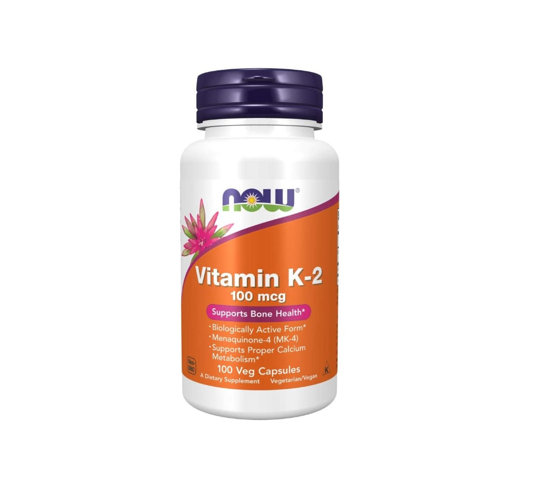 Vitamin K-2, 100mcg - 100 vcaps - NOW Foods