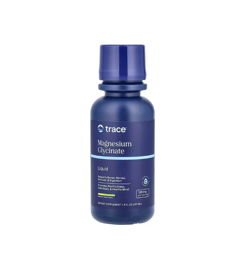 Liquid Magnesium Glycinate, Lemon Lime - 237 ml. - Trace Minerals