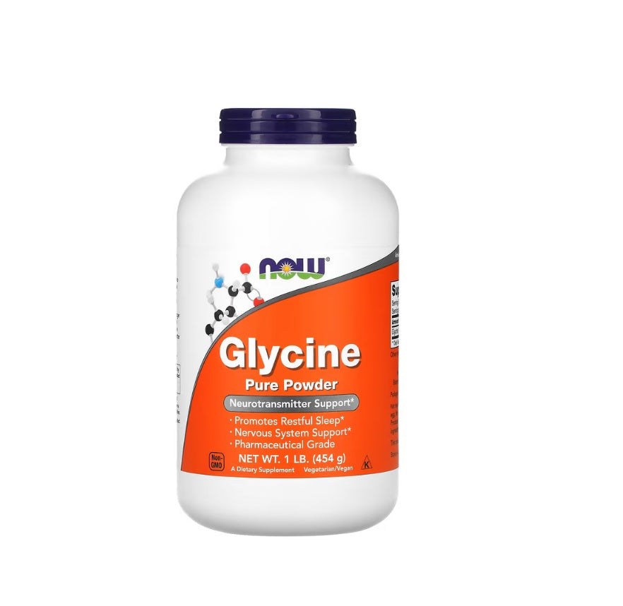 Glycine, Pure Powder - 454 grams - Now Foods