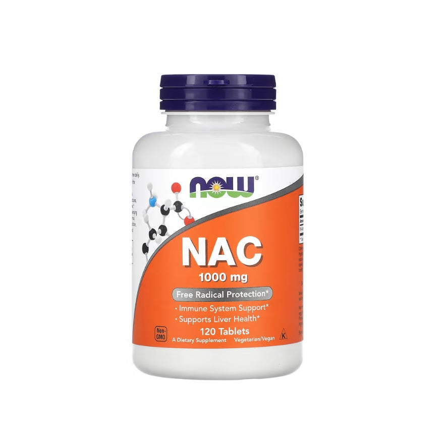 NAC, 1000mg - 120 tablets - NOW Foods