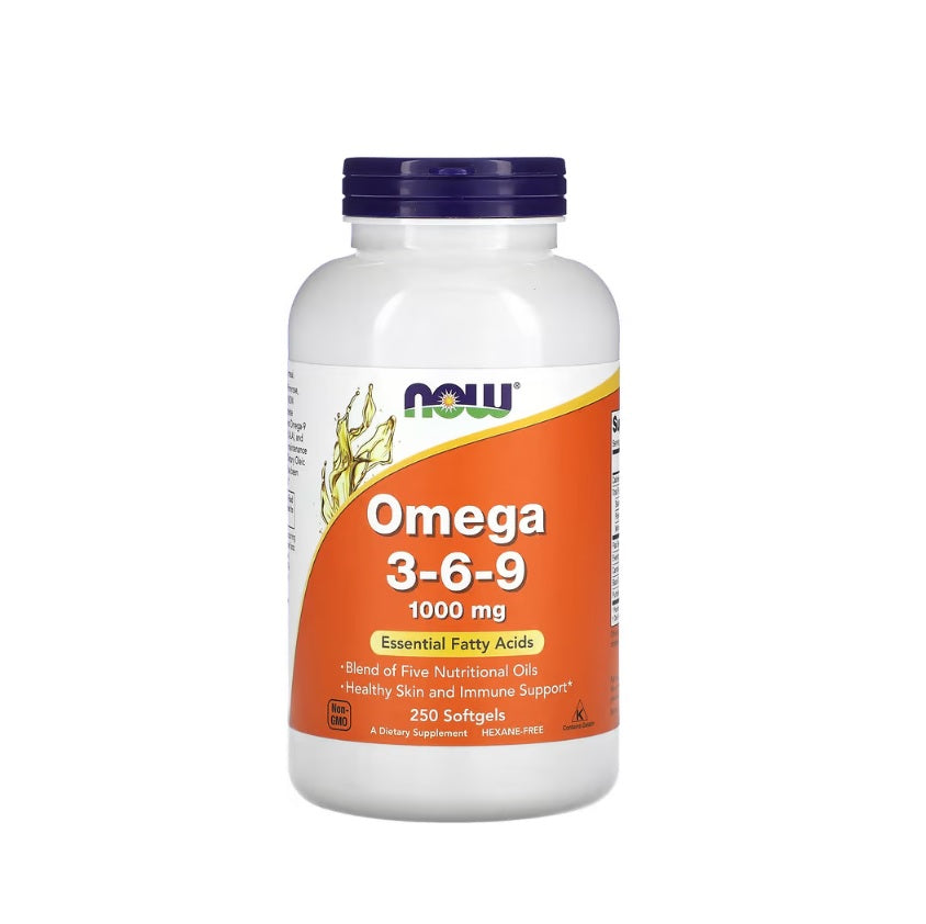 Omega 3-6-9, 1000mg - 250 softgels - Now Foods