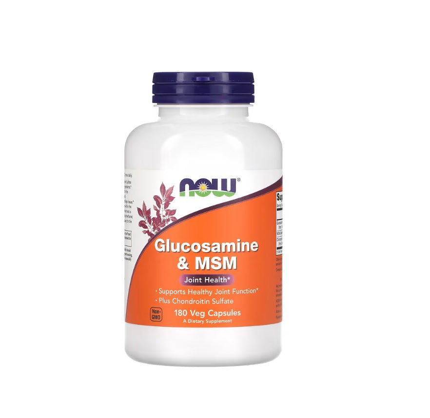 Glucosamine &amp; MSM - 180 vcaps - NOW Foods