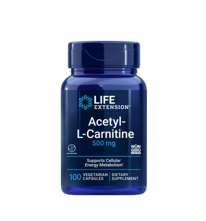 Acetyl-L-Carnitine, 500mg - 100 vcaps - Life Extension