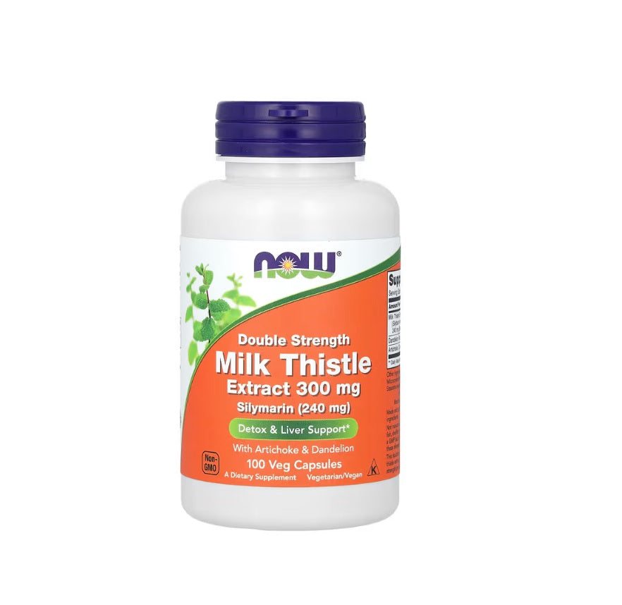 Milk Thistle Extract with Artichoke &amp; Dandelion, 300mg - 100 vcaps - NOW Foods