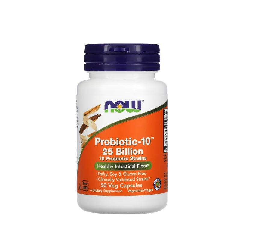 Probiotic-10, 25 Billion - 50 vcaps - NOW Foods