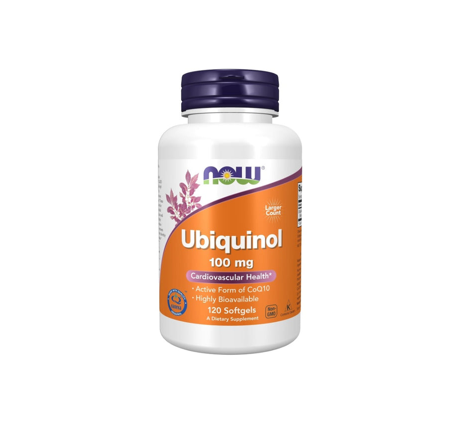 Ubiquinol 100mg - 120 softgels - Now Foods