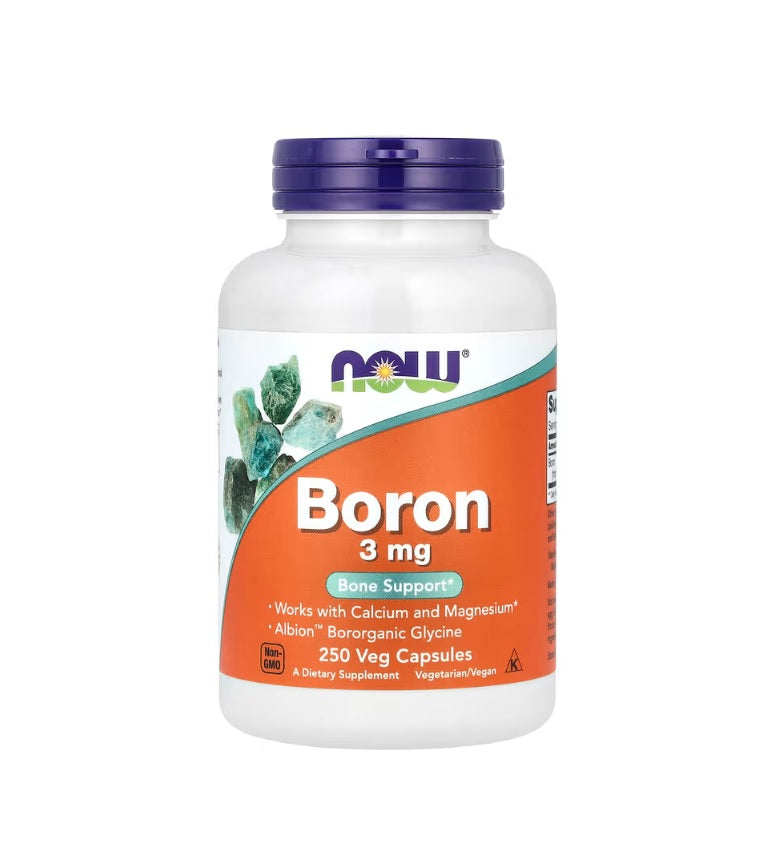 Boron, 3mg - 250 caps - NOW Foods