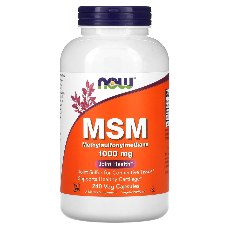 MSM Metilsulfonilmetano, 1000mg - 240 cápsulas
