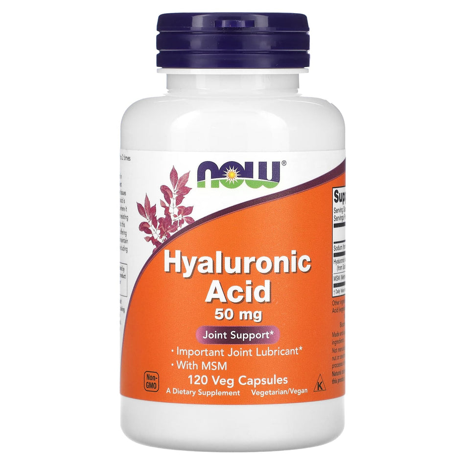 Hyaluronic Acid with MSM, 50mg - 120 vcaps