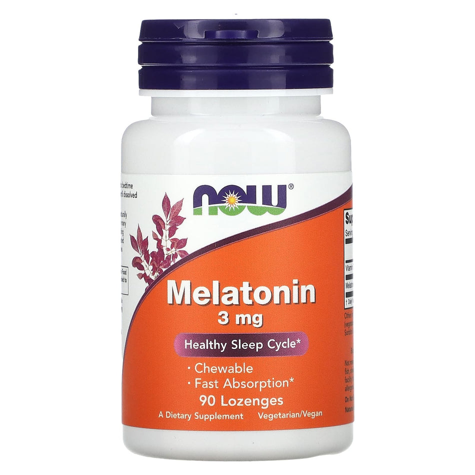 Melatonina masticabile, 3 mg - 90 losanghe