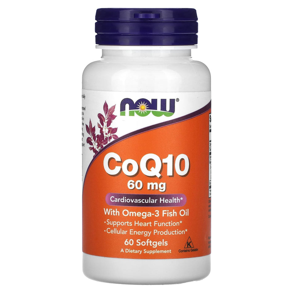 CoQ10 with Omega-3, 60mg with - 60 softgels