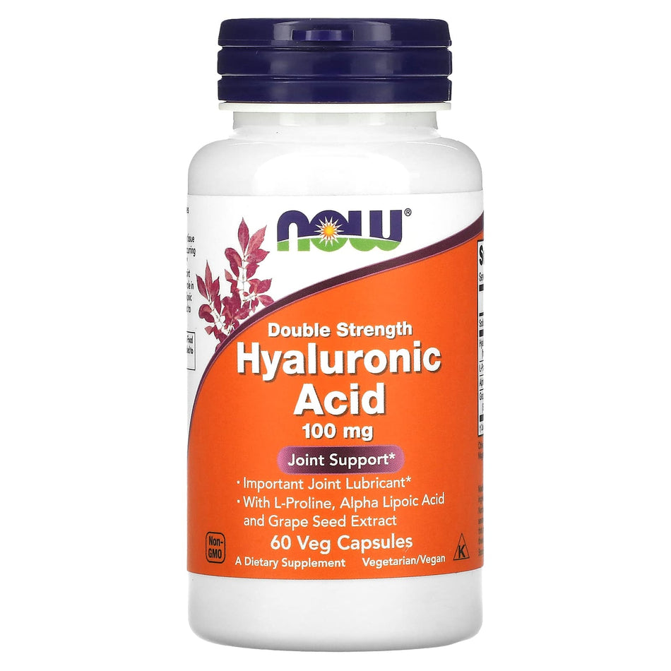 Hyaluronic Acid, 100mg Double Strength - 60 vcaps