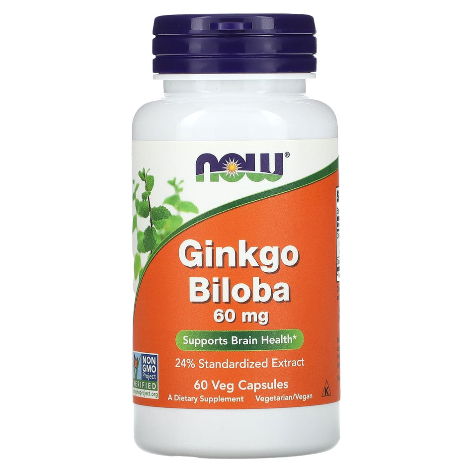 Ginkgo Biloba, 60mg - 60 capsule