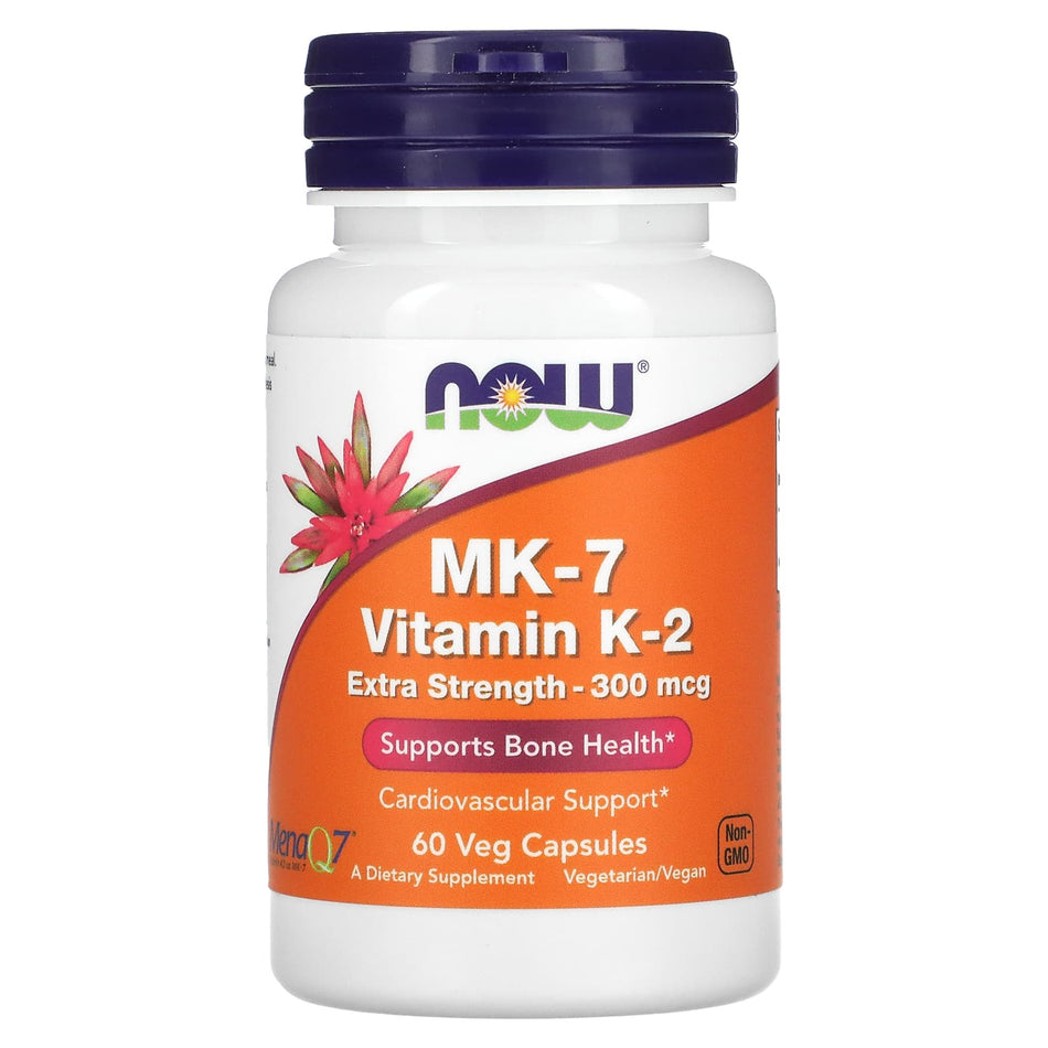MK-7 Vitamin K-2, 300mcg Extra Strength - 60 vcaps