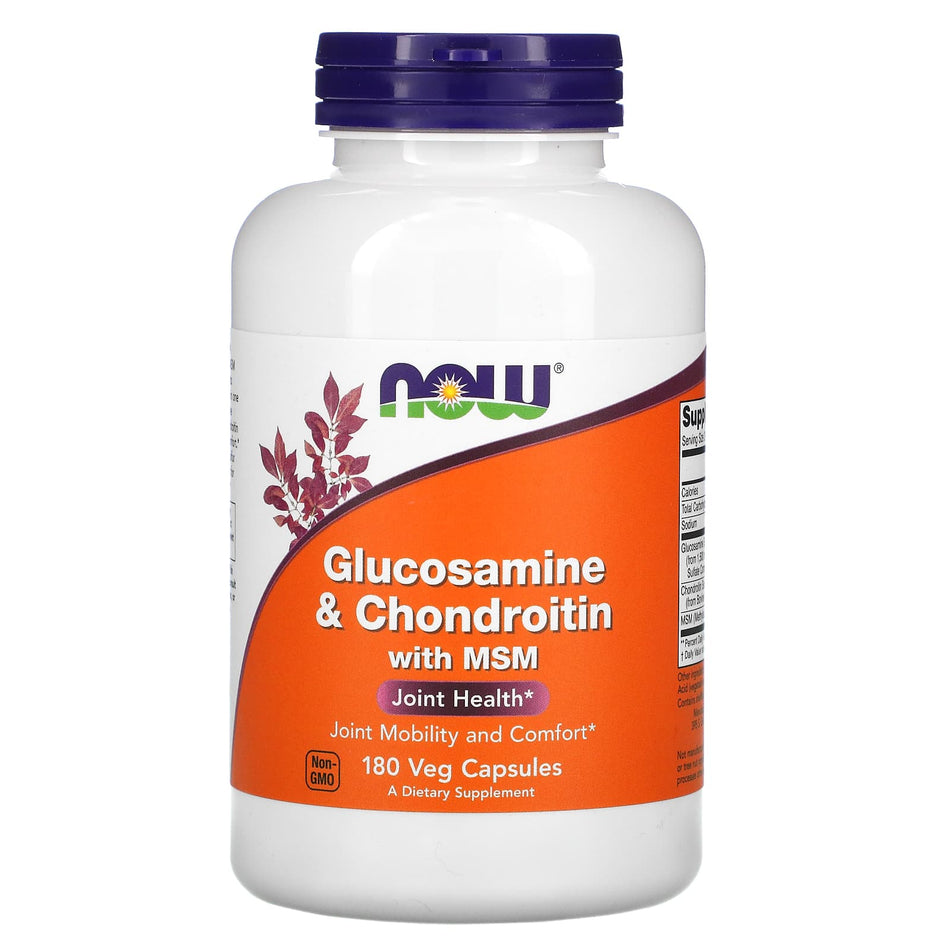 Glucosamina y Condroitina con MSM - 180 cápsulas