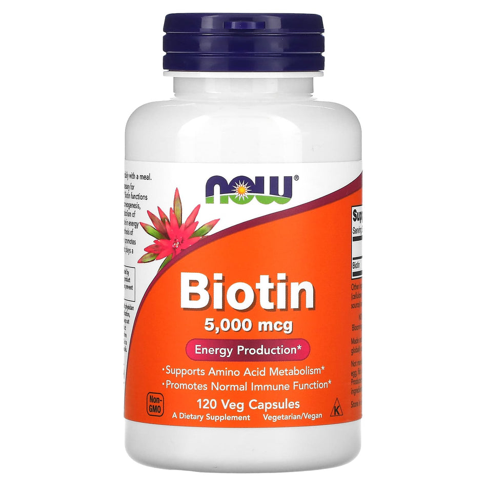 Biotina, 5000mcg - 120 vcaps