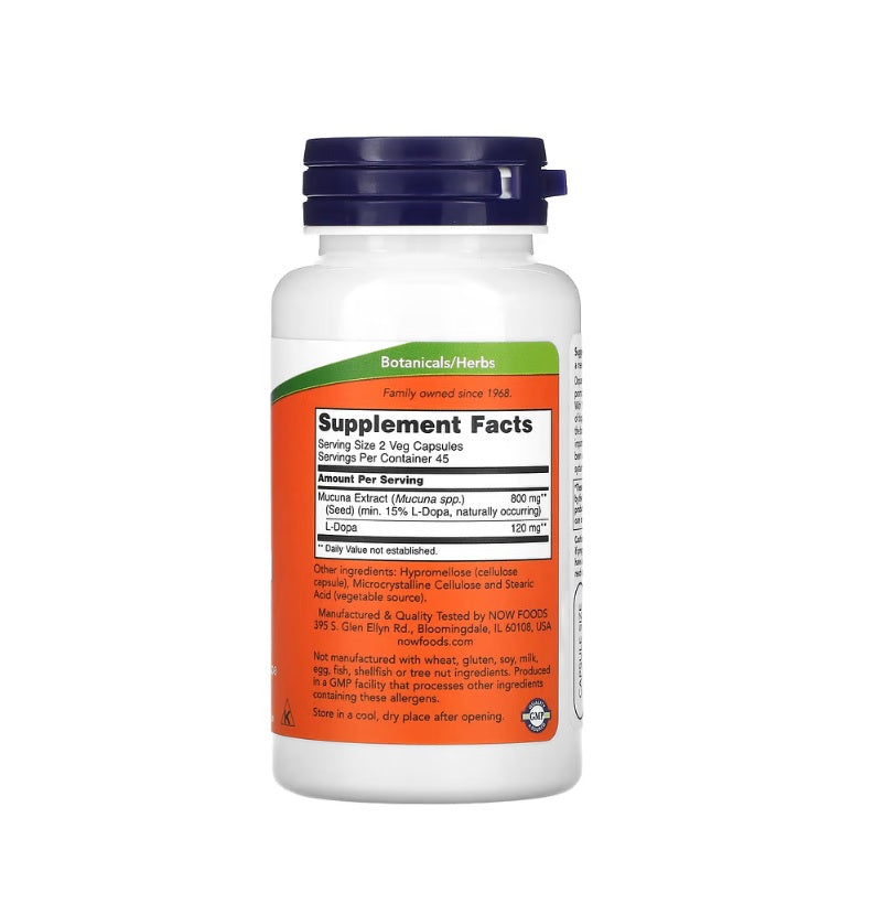 DOPA Mucuna - 90 vcaps - Now Foods