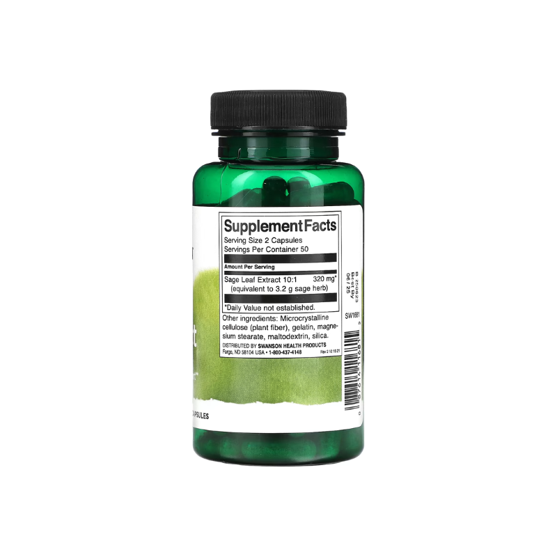 Sage Extract, 160mg - 100 caps - Swanson