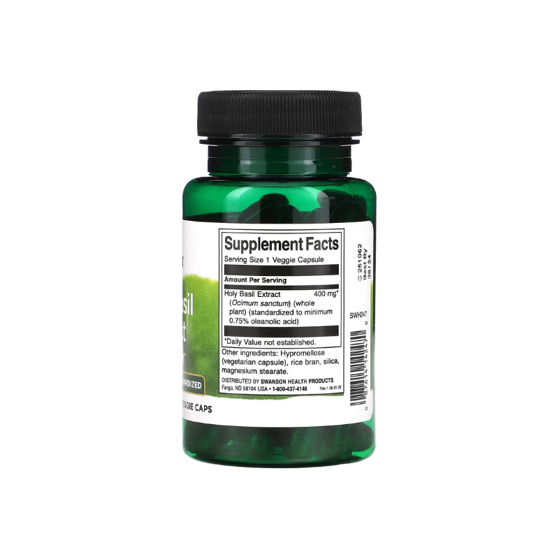 Holy Basil Extract, 400mg - 60 vcaps - Swanson