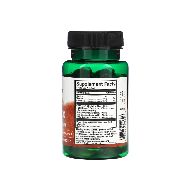 Super DHA 500 from Food-Grade Calamari - 30 softgels