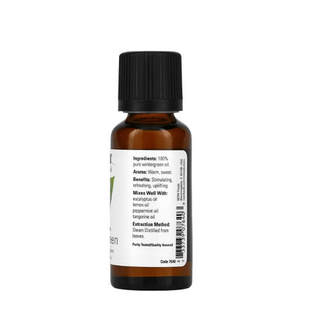 Essential Oil, Wintergreen Oil - 30 ml. - Now Foods