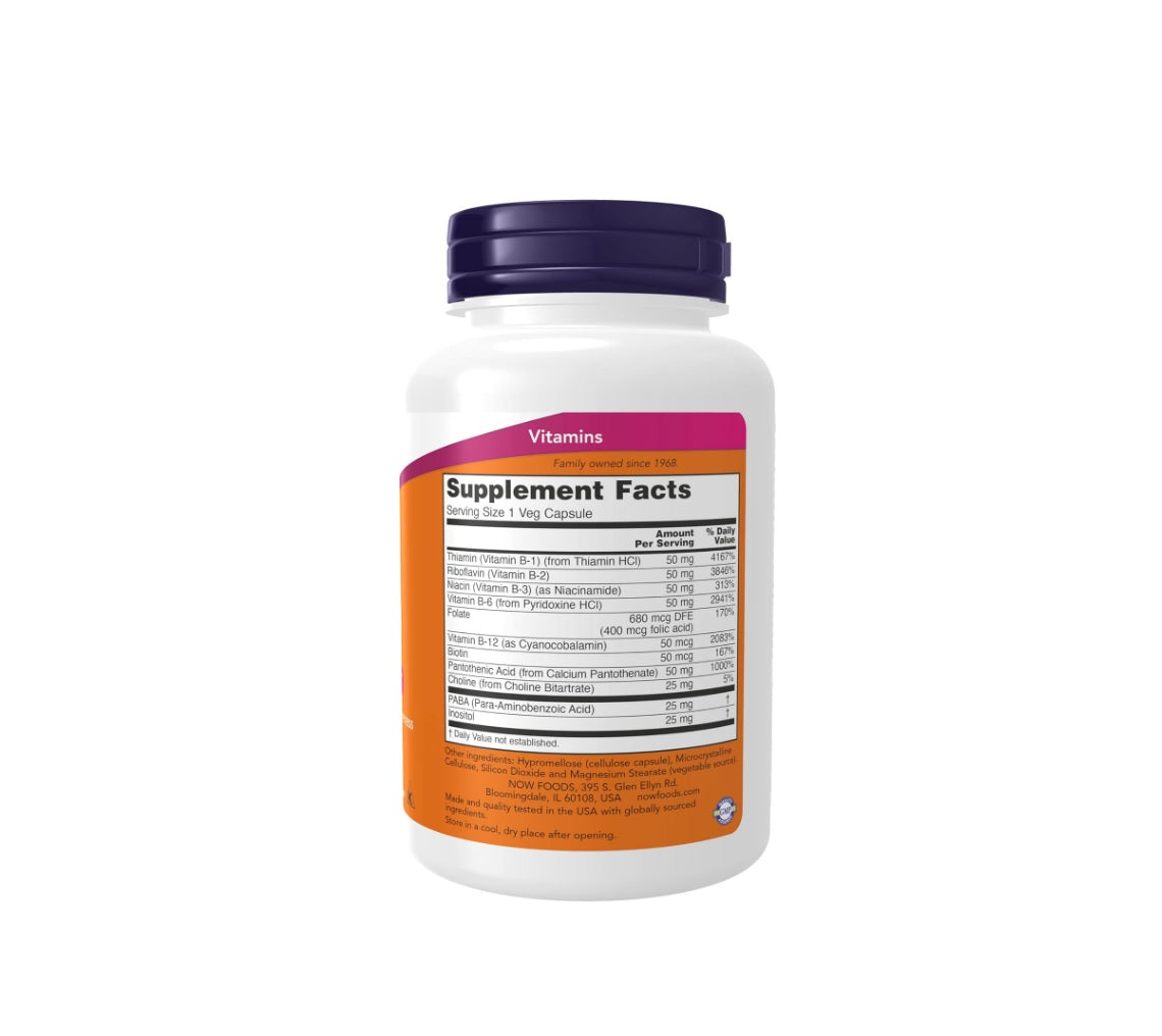 Vitamin B-50 - 100 vcaps - NOW Foods