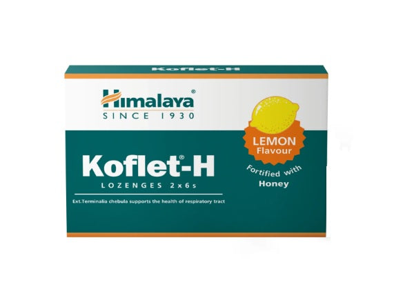 Koflet-H, Lemon - 12 lozenges - Himalaya