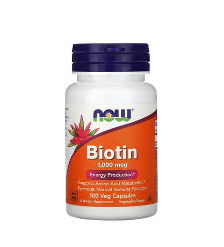 Now Foods Biotin, 1000mcg - 100 vcaps - NOW Foods