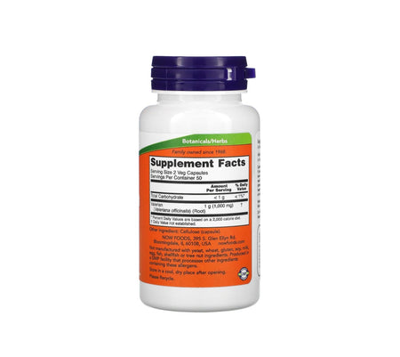 Valerian Root, 500mg - 100 vcaps - Now Foods