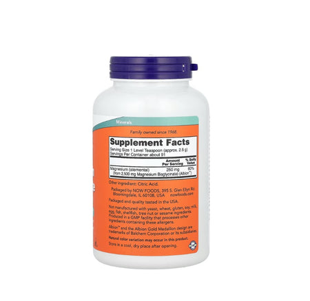 Magnesium Bisglycinate Powder - 227 grams - Now Foods