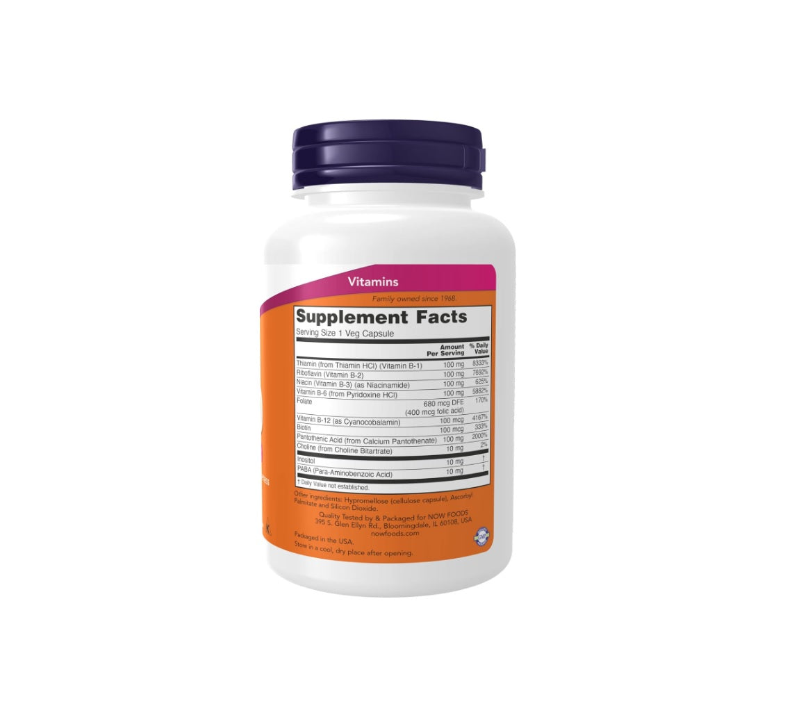 Vitamin B-100 - 100 vcaps - NOW Foods